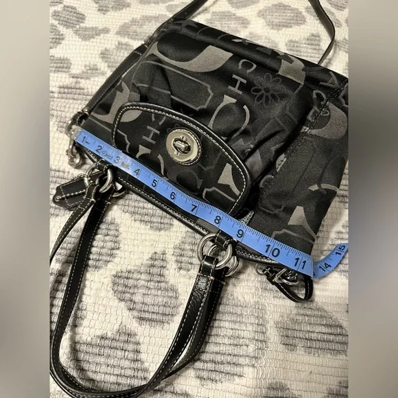 Coach black and gray shoulder bag - Picture 8 of 12
